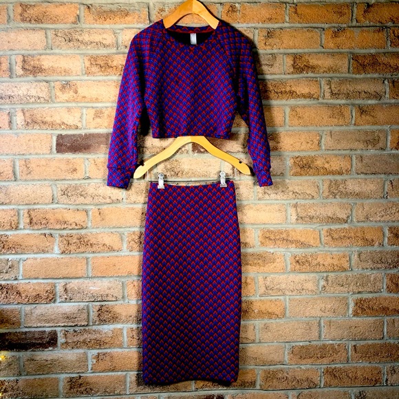 American Apparel Dresses & Skirts - AMERICAN APPAREL | Multi coloured fall skirt set